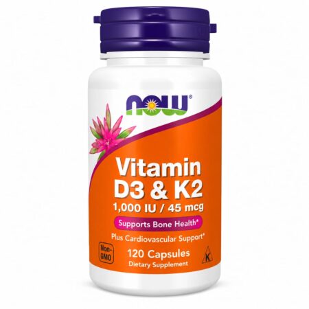 Now vitamin D3 + K2 1000iu/45ug